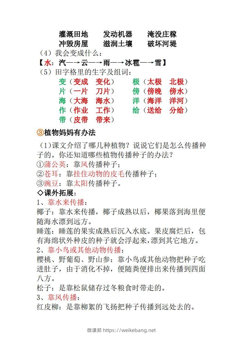 图片[2]-二年级上册语文全册每课重点知识点汇总()-微课邦