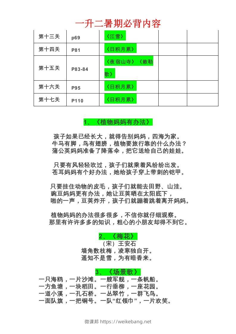 图片[2]-二年级语文上册必背课文-微课邦